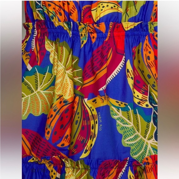 Farm Rio Farm Rio BEAKS BANANAS MIDI DRESS SIZE Large NWOT - Picture 5 of 6